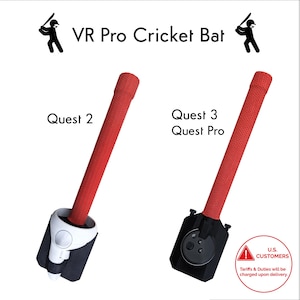 VR Pro Cricket Bat - for Meta Quest 3, 3s, Quest Pro and Quest 2