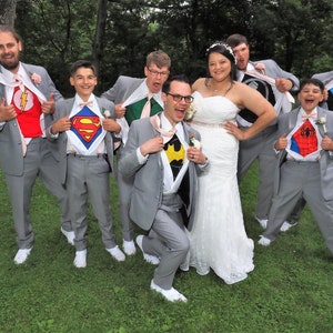 Personalized Super Hero Bridal Party T-shirts