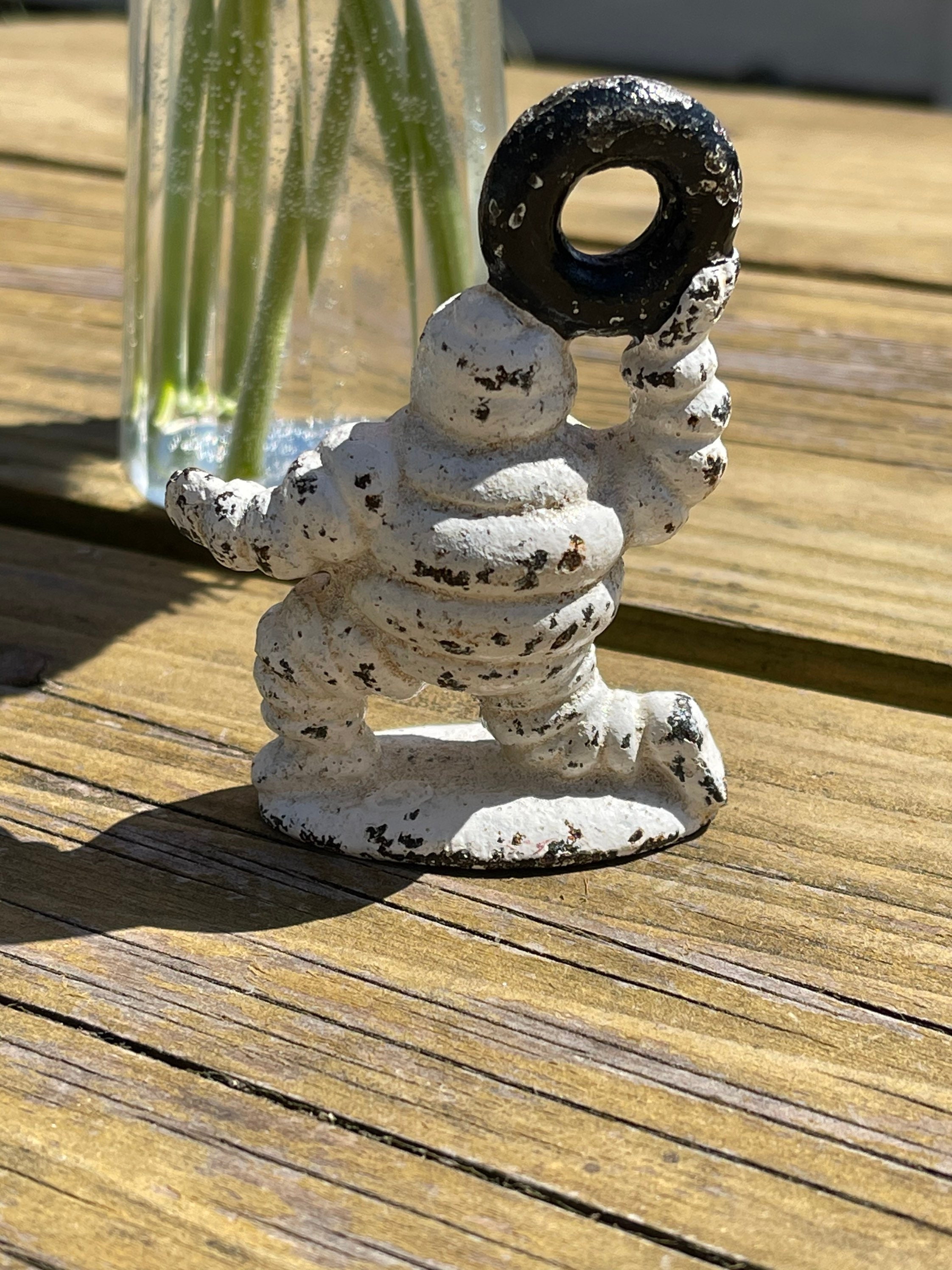 Cast Iron Vintage Michelin Man Figure Metal Ornament Metal Etsy