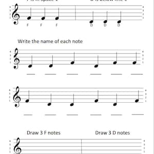 Clave de Sol - Planilha de Notas D e F