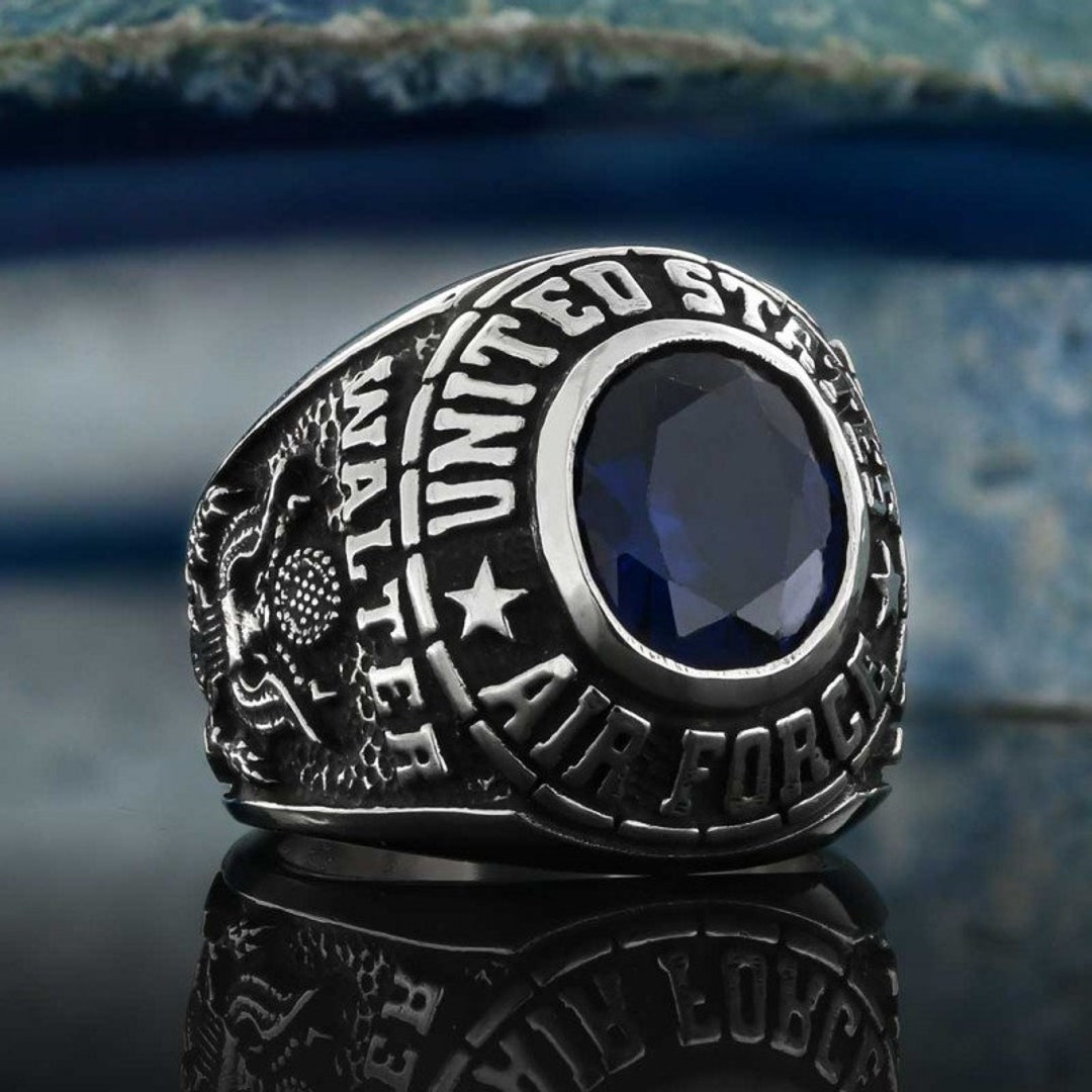 Customized United States Army Ring, Silver US Army Ring, US Customized United States Army Ring, Silver US Army Ring, US