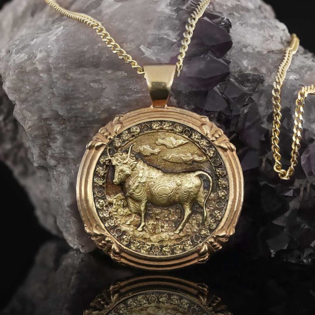 Taurus Zodiac Silver Pendant Taurus Necklace Taurus Zodiac Birthday