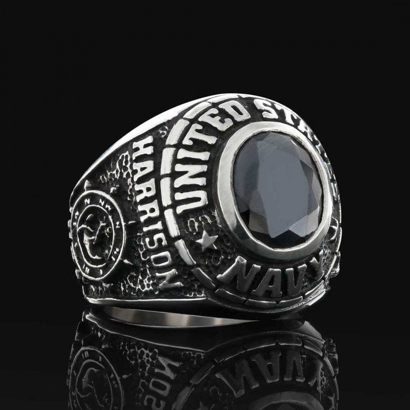Customized United States Army Ring, Silver US Army Ring, US Eagle Ring ...