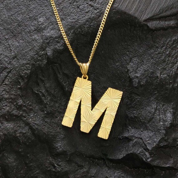 M letter pendant designs deals