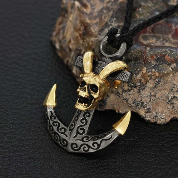 Engraved hotsell anchor necklace