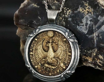 Scorpio Zodiac Silver Pendant - Zodiac Pendant- Birthday Gift - Sterling Silver Scorpio Necklace-Horoscope Pendant-Scorpio Horoscope Pendant