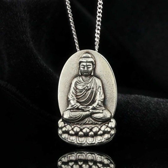 Silver buddha chain online