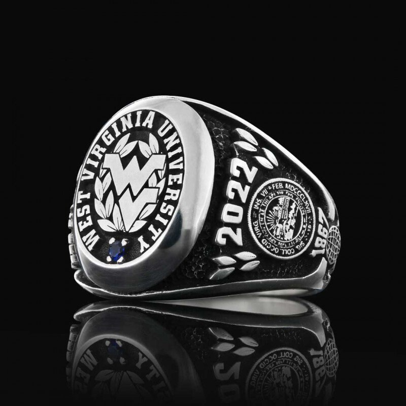 University Ring, Graduation Gift,silver Personalized Class Rings ...