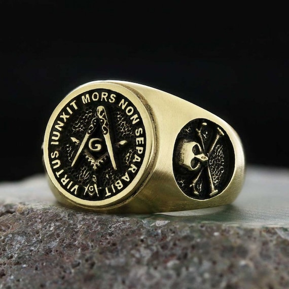 Skull and Bones Masonic Ring Sterling Silver Customized Masonic Ring Personalized Masonic Ring Silver Masonic Ring Masonry Ring Etsy UK