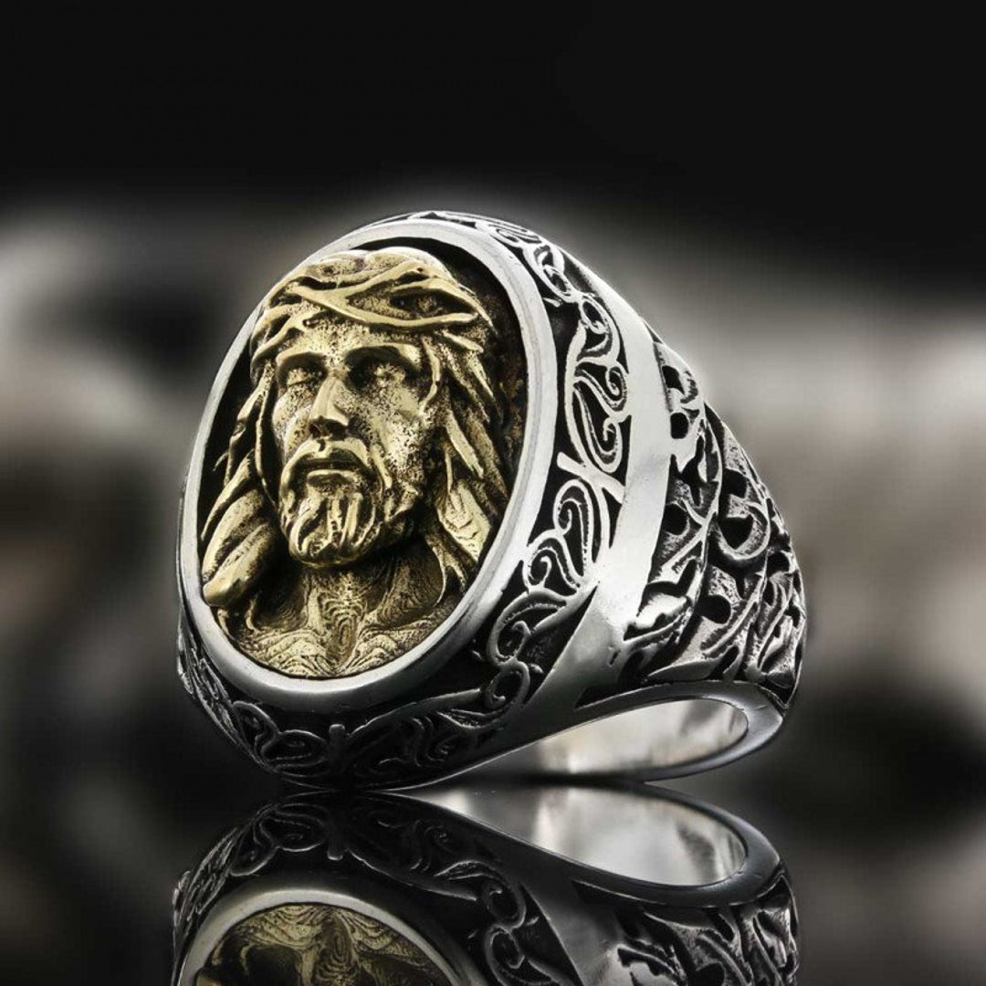 Buy JESUS FRAME RING, Mens Jesus Silver Ring, Savior Jesus Signet Ring,  Religious Silver Ring, Christian Accessory, Religious Ring Online in India 