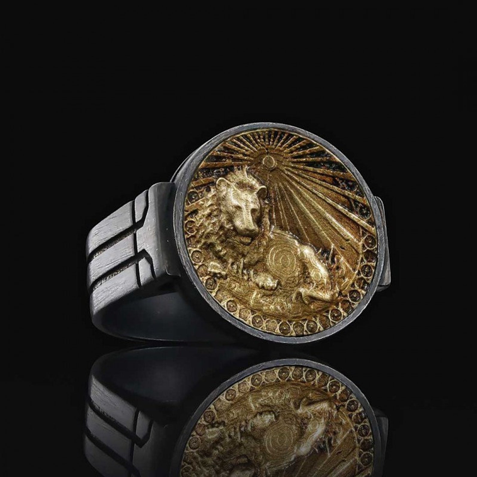 Leon Ring Rer Leo Zodiac Silver Ring - Leon Ring - Birthday Gift - Sterling Silver ...