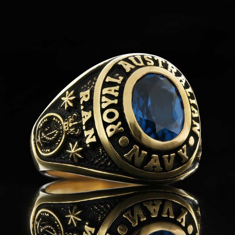 Royal Australian Navy Ring, Sterling Silver Australian Navy Ring ...