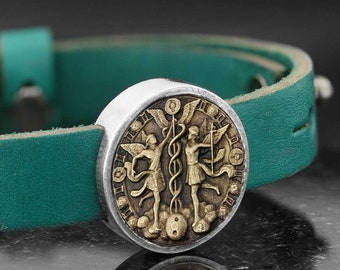 Gemini Zodiac Silver Bracelet- Gemini  Horoscope Bracelet- Gemini Zodiac Birthday Gift - Sterling Silver Gemini Bracelet