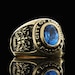 925 Sterling Silver Signet Ring, Logo Ring, Police Gift, Gift for Men ...