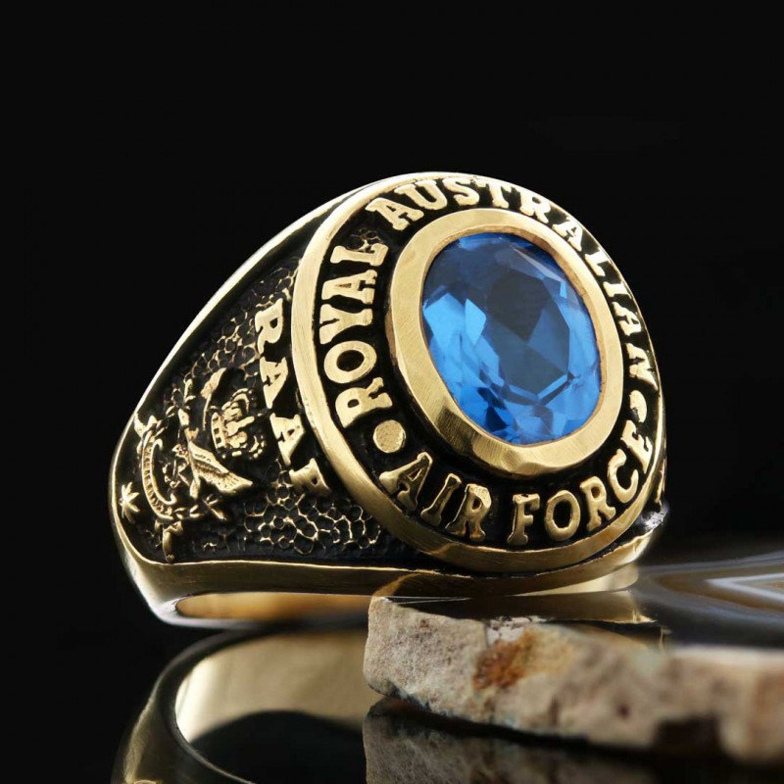 Royal Australian Air Force Ring, Sterling Silver Australian Air Force ...