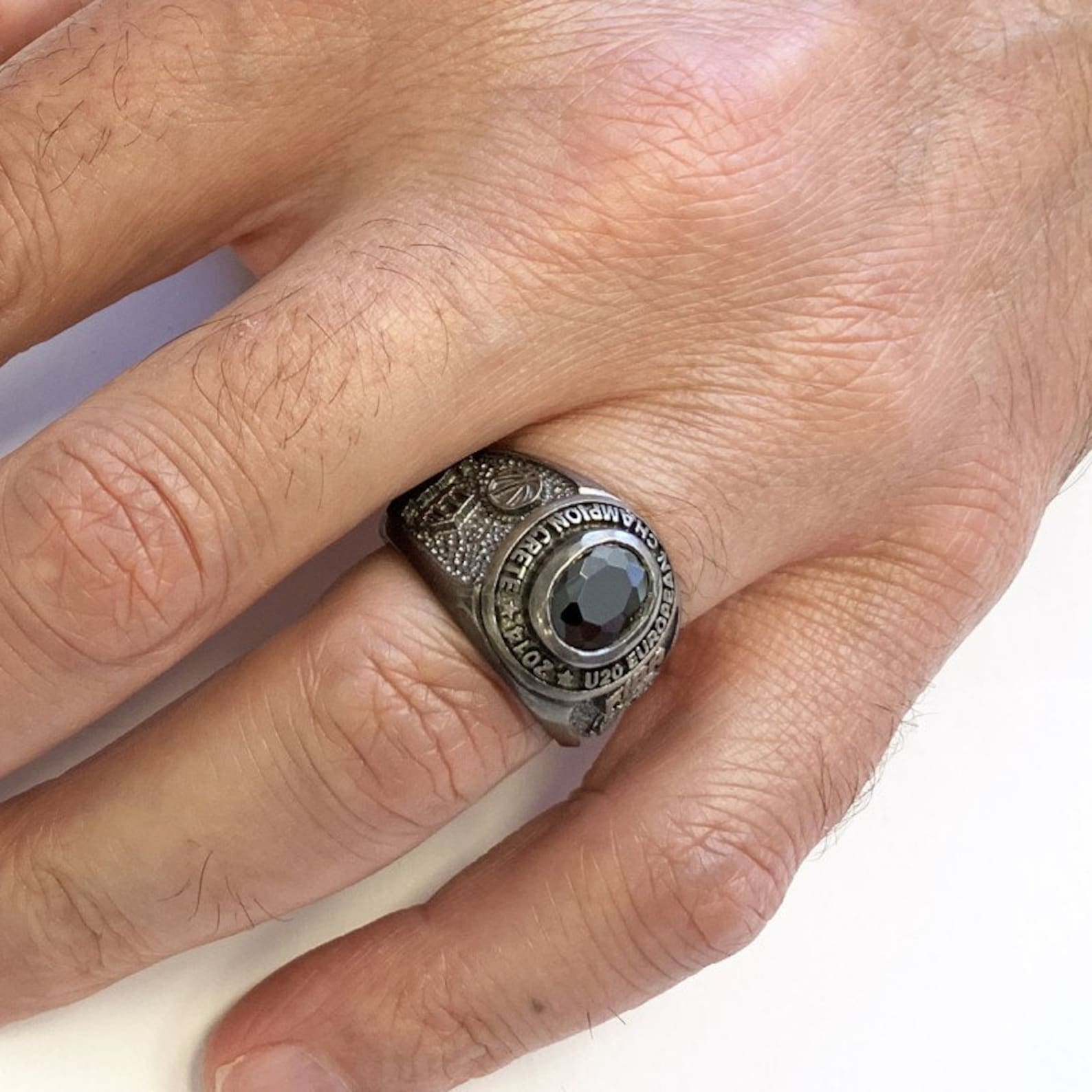 Silver Championship Ring Custom Engraved Rings Custom Etsy