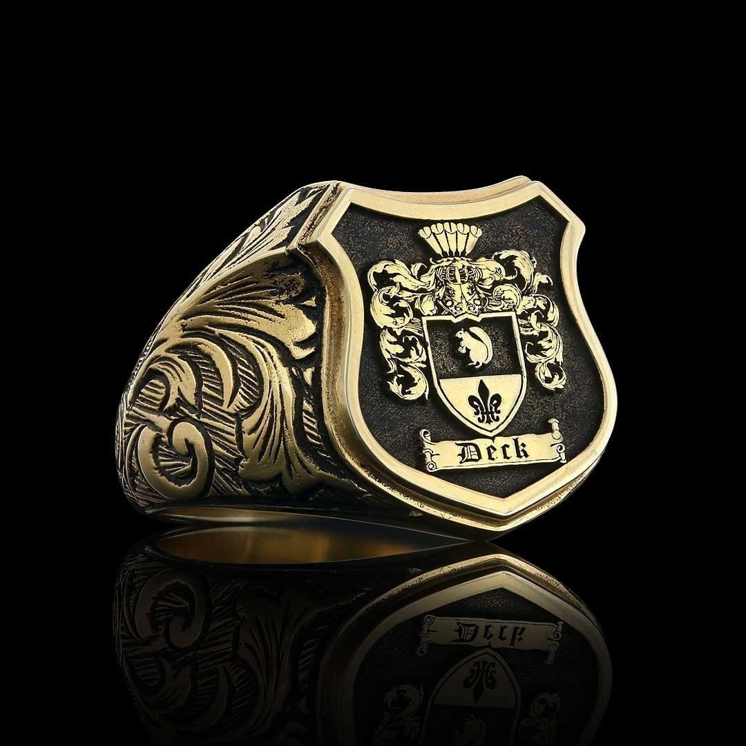 Personalized Coat of Arms Ring, Family Crest Ring, Family Crest Rings, Crest Ring