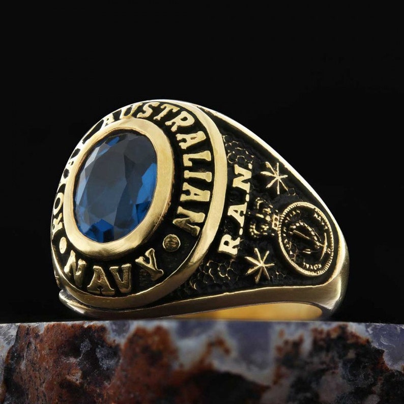 Royal Australian Navy Ring, Sterling Silver Australian Navy Ring ...