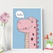 Dinosaur Nursery Print, Dinosaur Decor, Kids Room Decor, Kids Playroom ...
