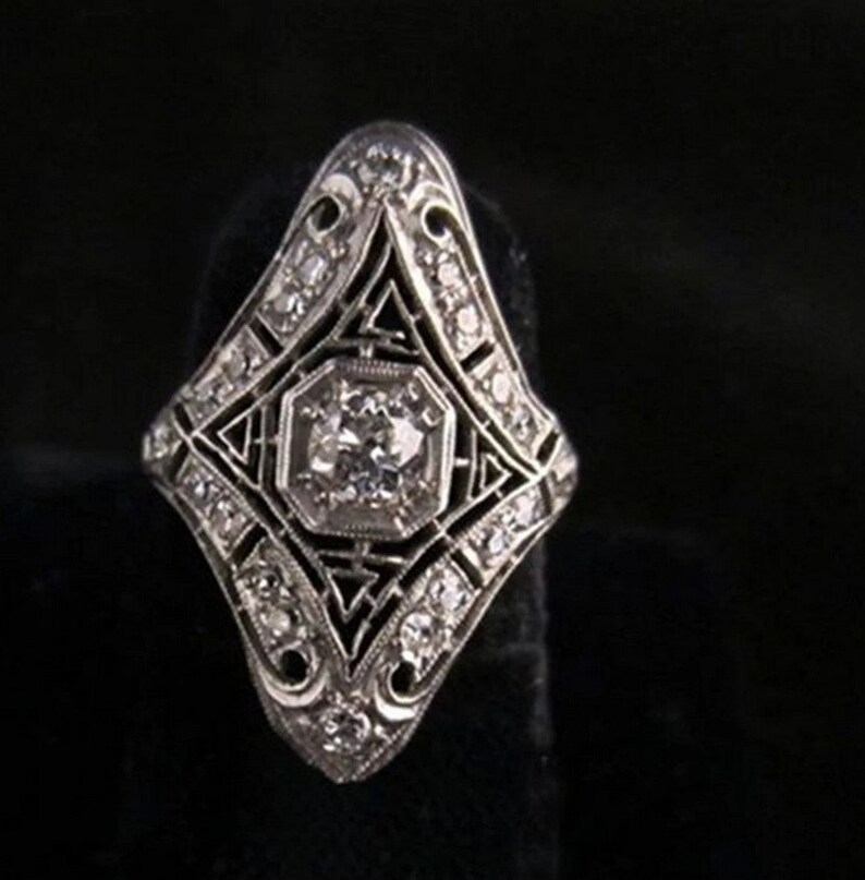 Traditional Old Type Rings Old European Antique Vintage Ring, Handmade Vintage Style Anniversary ...