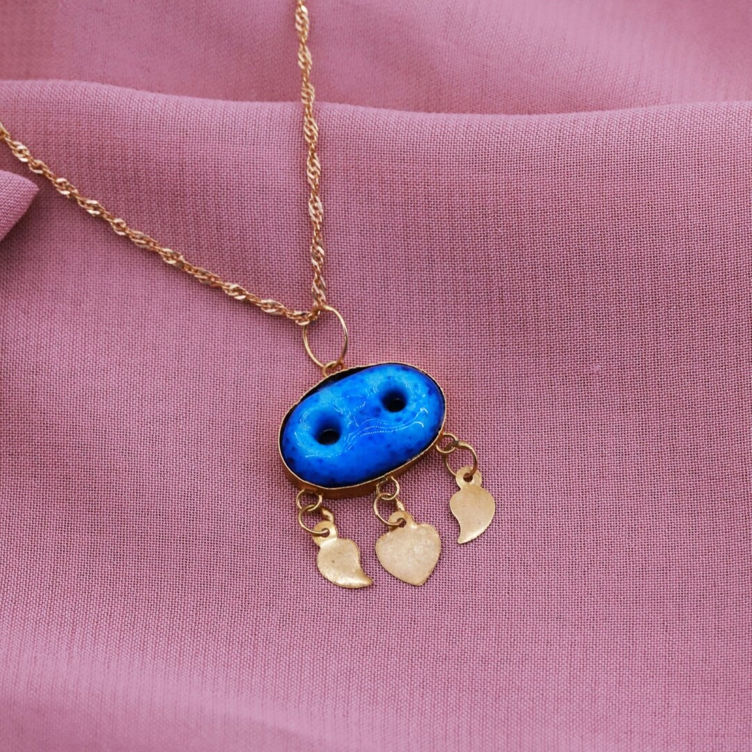 Assyrian Pendant Talisman Pendant Rose Gold Plated Necklace Etsy