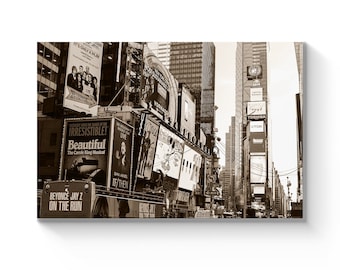 Times Square New York City Black White &amp; Red Printable Photography Wall ...