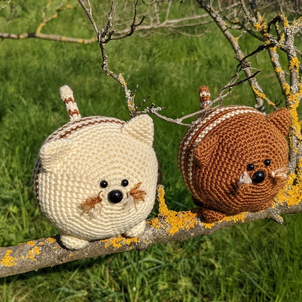 Amigurumi peluche gros chat au crochet