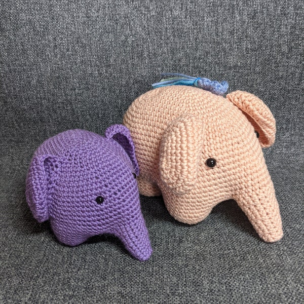 Amigurumi peluche éléphant au crochet