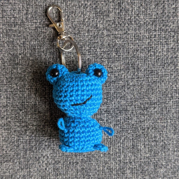 Grenouille, amigurumi animal en crochet, porte-clés, suspensions