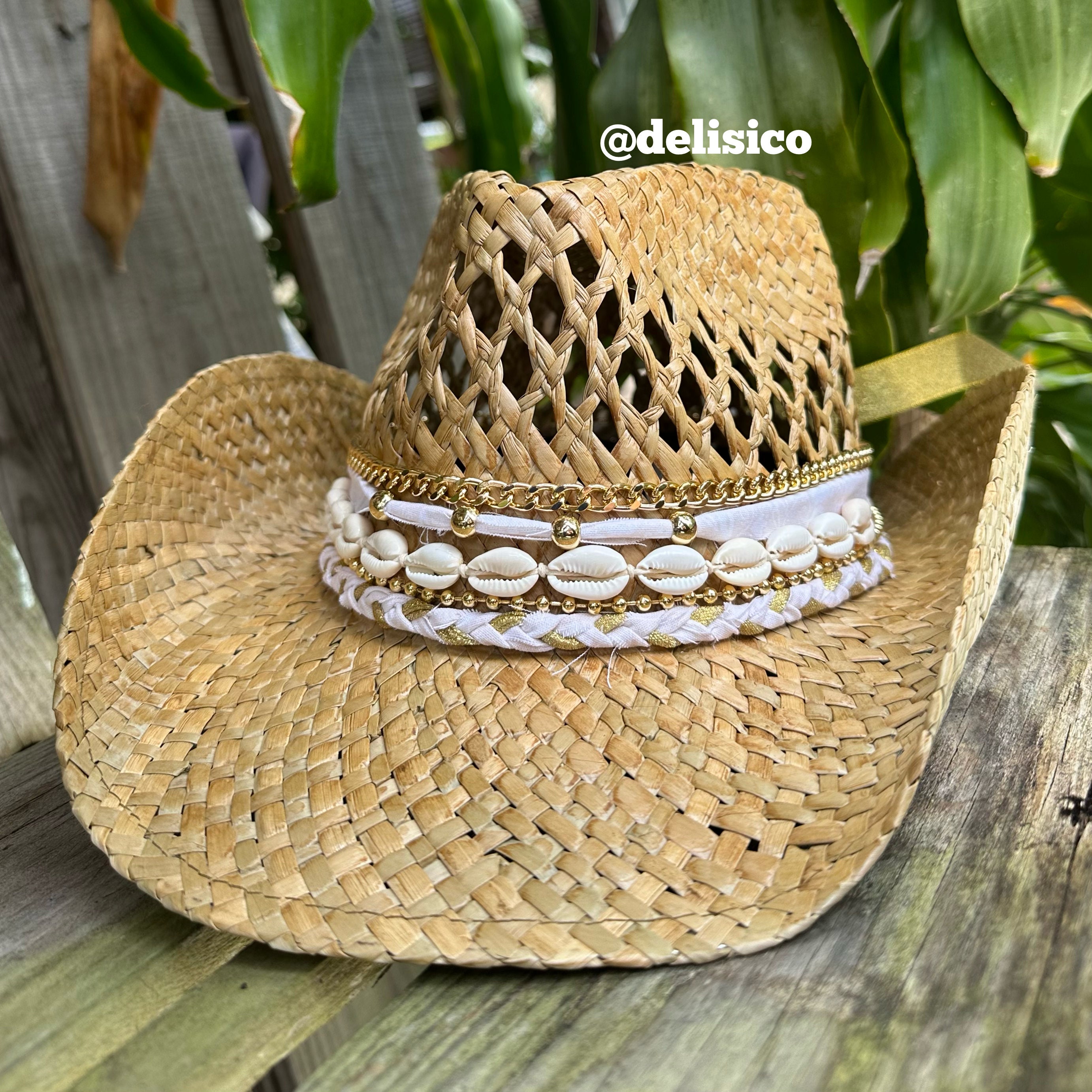 Cowgirl Hat Large Cowrie Shell Band \