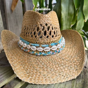 Coastal Cowgirl Hat - Luana Hat Blue - Etsy display picture 1