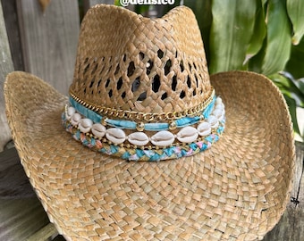 Coastal Cowgirl Hat - Luana Hat Blue - Etsy display picture 1