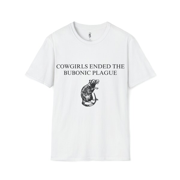 Western Bubonic Plague t-shirt, Cowgirl and Rats t-shirt, Country Animal t-shirt