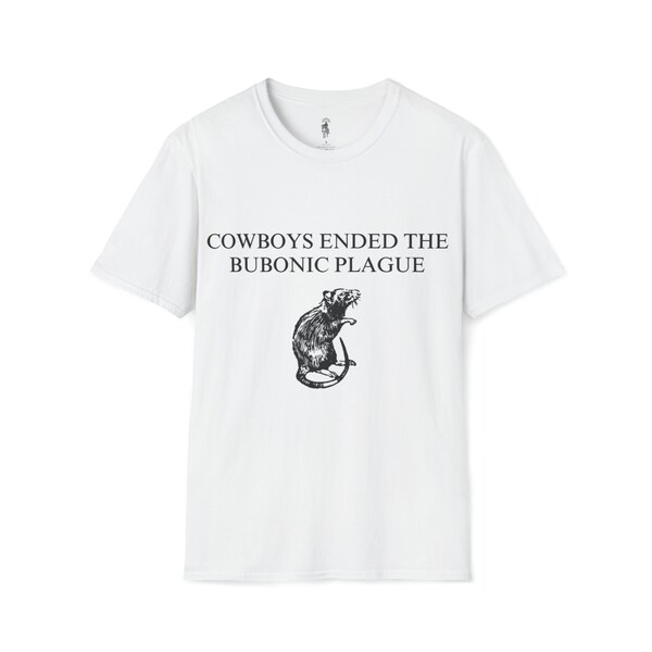 Western Bubonic Plague t-shirt, Cowboy and Rats t-shirt, Rodeo Animal t-shirt