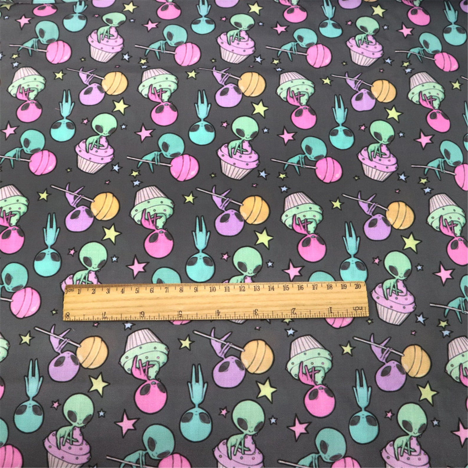 Alien Print Polyester Cotton Quilting Cloths Crafts Fabric by Etsy