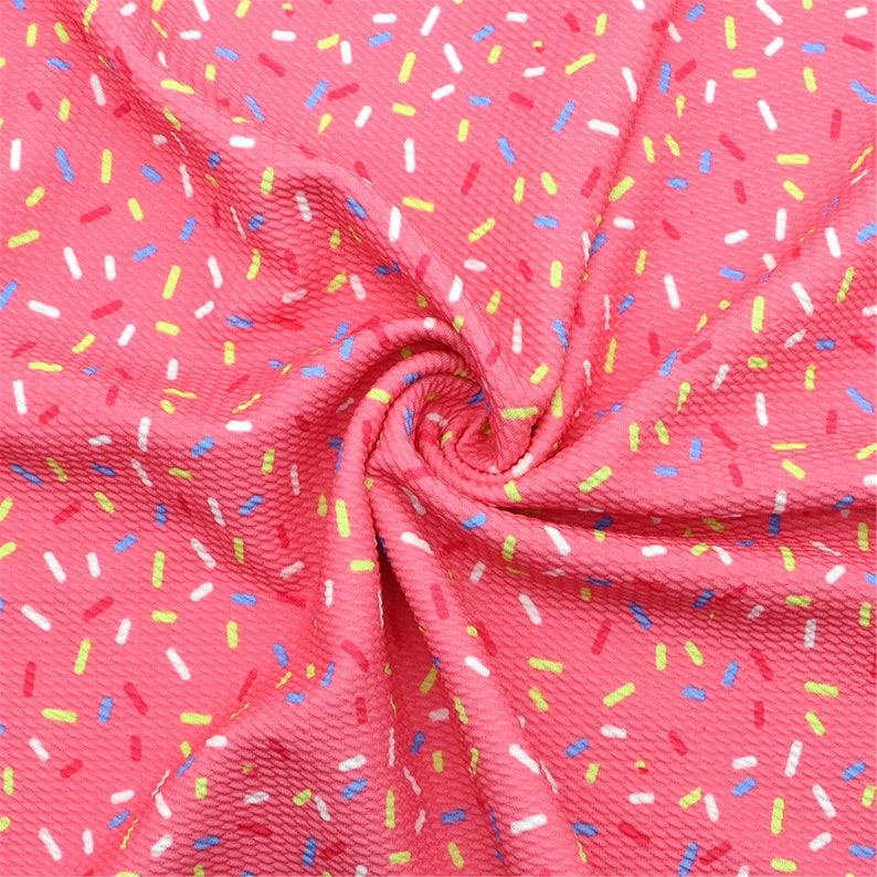 Sprinkles Print Bullet Liverpool Stretch Knit Fabric by the Etsy