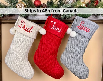 2023 Personalized Christmas Stocking, Holiday Stocking, Red and Green, Christmas Stockings, Custom stocking, Christmas Socks, Stocking