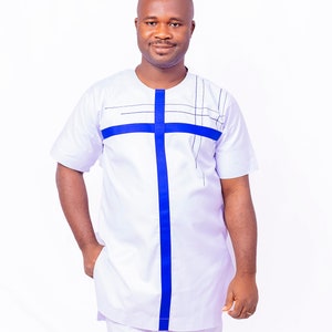African Men Clothing | Kaftan African Men Shirt and Down White| Dashiki Mens Shirt| Family African Wear | African Men&#39;s Clothing|