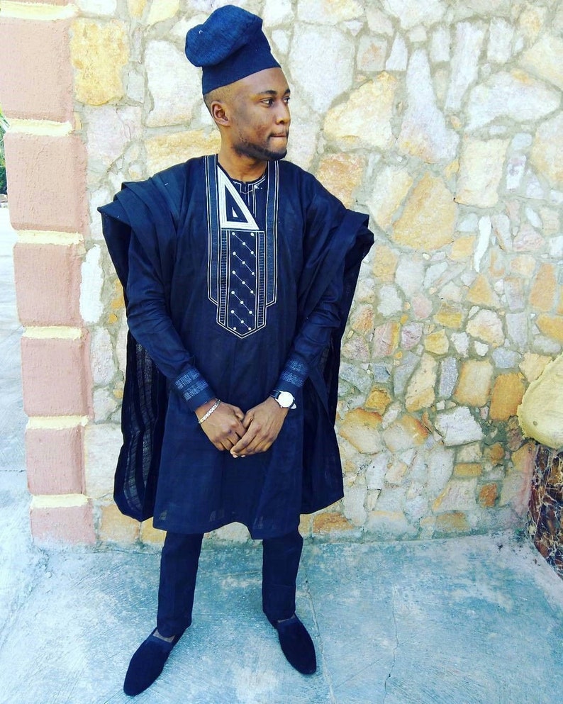 AGBADA for men, Agbada men, Agbada, African wedding suit, men's traditional wear, African men's clothing, Groomsmen suit, 2lovers Fashion image 1