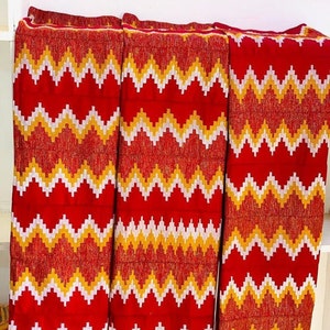 Authentic Kente 6 and 12 yards Genuine Ghana handwoven Kente fabric and Kente Cloth African fabric African Bonwire Ghana Kente Traditional