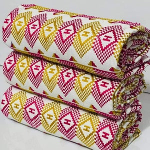 Authentic Kente 6 and 12 yards Genuine Ghana handwoven Kente fabric and Kente Cloth African fabric African Bonwire Ghana Kente Traditional