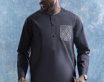 African men's suit, African men attire, African wedding suit, African shirt, African men's clothing, dashiki men suit, African men's kaftan