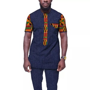 African Men Clothing | Kaftan African Men Shirt and Down | Dashiki Mens Shirt| Family African Wear | African Men's Clothing|