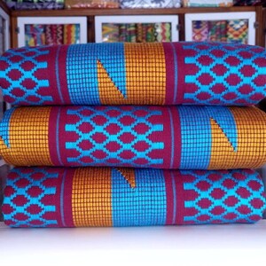 Kente stof 6 en 12 yards Echte Ghana handgeweven Kente stof en Kente Doek Afrikaanse stof Afrikaanse Bonwire Ghana Kente Traditionele