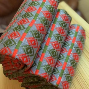 Authentic Kente 6 and 12 yards Genuine Ghana handwoven Kente fabric and Kente Cloth African fabric African Bonwire Ghana Kente Traditional