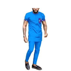 African Men Clothing | Kaftan African Men Shirt and Down White | Dashiki Mens Shirt| Family African Wear | African Men&#39;s Clothing|