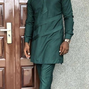 African Wear | Men Clothing| Kaftan African Men Shirt and Down Black | Dashiki Mens Shirt| Family African Wear | African Men&#39;s Clothing| DHL