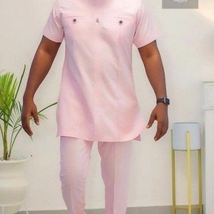 Men's Traditional Wear, African men's wear, African men's clothing, African wedding suit, Groomsmen suit, Groom's suit, men's senator suit