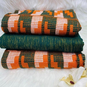 Authentic Kente 6 yards Genuine Ghana handwoven Kente fabric and Kente Cloth African fabric African Bonwire Ghana Kente Traditional