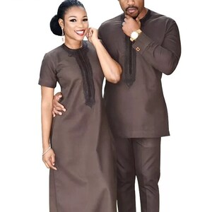 African Couples Outfit, African Couples Dashiki, African Attire ...